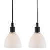 RAY PENDANT Závěsné svítidlo, základna kov chrom, difuzor sklo opál, pro žárovku 2x40W, E14, 230V, IP20, tř.2, rozměry 120x165mm, vč. závěsného kabelu 1800mm náhled 4