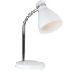 CYCLONE TABLE Stolní lampa, nastavitelný směr svícení, flexibilní rameno, husí krk, základna kov, stínítko kov bílá, pro žárovku 1x15W, E14, 230V, IP20, tř.2, rozměry 110x150x330mm, rameno 87mm náhled 1