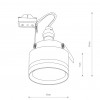 MUJET 1x10W, GU10, IP20 Stropní vestavné svítidlo, těleso hliník, povrch černá, difuzor plast opál,  pro žárovku 1x10W, GU10, 230V, IP20, tř.1, rozměry d=80mm, h=70mm, otvor d=67mm náhled 9