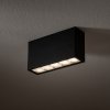 ZEITLIN 10W IP54 Přisazené venkovní svítidlo, buňkové, těleso hliník, povrch černá, krycí sklo čiré, LED 10W, 500lm, teplá 3000K, 230V, IP54, tř.1, rozměry 142x75x40mm. náhled 5