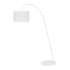 VINTON FL Stojací oblouková lampa, těleso kov, povrch bílá, stínítko textil vnější bílá, vnitřní bílá, pro žárovku 1x60W, E27. 230V, IP20, tř.1, rozměry 1860x2050mm, vč vypínače na kabelu náhled 1