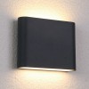HUNE LED IP54 Nástěnné venkovní svítidlo, těleso hliník, povrch černá grafit, krycí sklo čiré, LED 7,2W, teplá 3000K, 242lm, 230V, IP54, tř.1, rozměry 28x115mm, svítí nahoru/dolů náhled 1