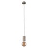 SEDENIO A Závěsný kabel s objímkou, základna beton, povrch šedostříbrná, imitace opotřebení, pro žárovku 1x60W, E27, 230V, IP20, tř.1, rozměry d=60mm, vč černého závěsu l=1300mm lze zkrátit náhled 4