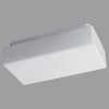 JENA 2 Stropní svítidlo, základna kov, povrch bílá, difuzor sklo triplex opál, pro žárovku 2x7W, E27 A60, 230V, IP43, tř.1, 340x170x105mm náhled 1