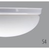 ALMA 2 Stropní svítidlo oválné, základna kov, rámeček mosaz zlatá lesk, difuzor sklo opál, pro žárovku 2x7W, E27 A60, 230V, IP41, 370x225x140mm náhled 1