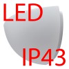 NELA 3, LED-1L41B07U7/268 15W IP43 LÍMEC Nástěnné svítidlo, základna kov PC, povrch bílá, límec kov bílá, difuzor sklo triplex opál, LED 15W, 1940lm, teplá 3000K, 230V, do koupelny IP43, tř.1, 350x190x200mm náhled 2