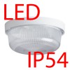 ELEKTRA 3, LED-1L11B07 IP54 8W Stropní, průmyslové svítidlo, základna polypropylen PP, povrch hnědá, difuzor polykarbonát PC opál, LED 8W, 1010lm, neutrální 4000K, 230V, do koupelny IP54, IK10, tř.2, rozměry d=220mm, h=105 náhled 2