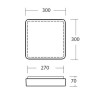 TILIA 1 LED-1L32C07NU2 IP44 25W senzor HF DALI Stropní svítidlo, senzor HF CORRIDOR, záběr 150°, dosah 8m, čas 10s-10min, zákl kov bílá, difuzor plast opál, LED 25W, 3230lm, teplá 3000K, stmív DALI, 230V, do koupelny IP44, IK10, tř.1, 300 náhled 3