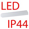 SYLVIA 2, LED-2L25U12/130 21W IP44 HRANOL Stropní, přisazené svítidlo, základna kov, povrch bílá, difuzor sklo triplex opál, LED 21W, 2590lm, teplá 3000K, 230V, do koupelny IP44, tř.2, 75x105x610mm náhled 2