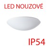 TITAN 3 LED-2L43C07KN94 IP54 NOUZOVÉ Nouzové svítidlo, SA - výdrž 3h, základna kov, povrch bílá, difuzor plast opál, LED 37W, 5330lm, neutrální 4000K, 230V, zvýšené krytí IP54, IK10, tř.1, d=500mm, h=130mm náhled 2