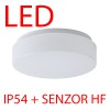 DELIA 1A LED-1L12C03KN32 IP54 senzor HF 11W Stropní svítidlo, senzor HF, záběr 150°, dosah 8m, čas 10s-10min, základna kov bílá, difuzor plast opál, LED 11W, 1350lm, neutrální 4000K, 230V, do koupelny IP54, IK10, tř.1, d=220mm, h=70mm náhled 2