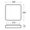 TILIA 1 LED-1L32C07NU2 IP44 NOUZOVÉ senzor HF Nouzové svítidlo, SA - výdrž 3h, senzor HF, záběr 150°, dosah 8m, čas 10s-10min, základna kov bílá, difuzor plast opál, LED 19W, 2460lm, teplá 3000K, 230V, do koupelny IP44, IK10, tř.1, 300x3 náhled 5