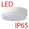 TRITON 2 LED-1L15C07/IN-184 IP65 21W DALI Stropní, průmyslové svítidlo, základna polykarbonát plast, povrch bílá, difuzor plast opál, LED 21W, 2770lm, teplá 3000K, stmív DALI, 230V, do koupelny IP65, IK10, tř.2, rozměry d=360mm, h=10 náhled 2