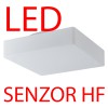 LINA 7, LED-1L16B07K88/139 IP43 36W senzor HF Stropní svítidlo, senzor HF, záběr 150°, dosah 8m, čas 10s-10min, základna kov bílá, difuzor sklo opál, LED 36W, 5070lm, neutrální 4000K, 230V, zvýš kytí IP43, tř.1, 440x440x125mm náhled 2