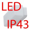 FLORA 1 LED-1L26B07DU11/124 8W IP43 Nástěnné svítidlo, základna polykarbonát PC, povrch bílá, difuzor sklo triplex opál, LED 8W, 1010lm, neutrální 4000K, 230V, do koupelny IP43, tř.2, 225x93x85mm náhled 2