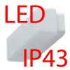 FLORA 2 LED-1L27C03DU12/125 9W IP43 Nástěnné svítidlo, základna polykarbonát PC, povrch bílá, difuzor sklo triplex opál, LED 9W, 1120lm, neutrální 4000K, 230V, do koupelny IP43, tř.2, 310x93x85mm náhled 2