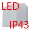 JENA 2 LED-2L27C03U9/038 17W IP43 Stropní, přisazené svítidlo, základna kov, povrch bílá, difuzor sklo triplex opál, LED 17W, 2240lm, neutrální 4000K, 230V, do koupelny IP43, tř.1, rozměry 105x170x340mm náhled 2