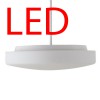 EDNA P4 LED-1L15C07ZK75/026 29W DALI D=420mm Závěsné svítidlo, základna kov, povrch bílá, difuzor sklo opál, LED 29W, 3880lm, teplá 3000K, stmív DALI, 230V, IP41, tř.1, rozměry d=420mm, vč tyčového závěsu l=600mm náhled 2