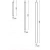 SUBRA S4, d=150mm Náhradní difuzor pro svítidlo, těleso plast opál, rozměry d=150mm, h=555mm. náhled 5