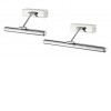 LENNY nástěnné svítidlo LED 470mm Nástěnné svítidlo, nastavitelný sklon svícení, materiál kov, povrch chrom, difuzor plast opál, LED 5W, 320lm, teplá bílá 3000K, 230V, IP20, zař.tř.1, rozměry 470x160mm náhled 1