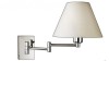 RASHES 1x15W E27 Nástěnné svítidlo, základna hliník, povrch chrom, stínítko textil bílá, pro žárovku LED 1x15W, E27, 230V, IP20, tř.1, rozměry 320x330mm, dvouramenné náhled 1
