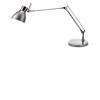 MIDA STOLNÍ lampa Stolní lampa, materiál hliník, povrch chrom, pro žárovku 1x40W, E27, 230V, IP20, tř.2, dvě ramena 410 + 410mm, hlavice d=130mm, vypínač na kabelu náhled 1