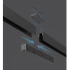 HOROS TRACK MG 48V 27,3x27,3 Stropní přisazená lišta pro magnetický systém, materiál kov, povrch černá, 48V, rozměry 27,3x27,3mm, l=2000mm náhled 4