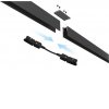 HOROS TRACK MG 2m/3m, 48V Stropní lišta pro magnetický systém, materiál kov, povrch černá, 48V, rozměry 52x27,2mm, l=2000mm. náhled 2