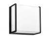 PYROT SQ 12W Nástěnné venkovní svítidlo, těleso hliník, povrch černá, difuzor plast opál, LED 12W, 715lm, teplá 3000K, 230V, IP54, rozměry 150x150x80mm. náhled 1