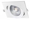 UMA SQ LED 6W Stropní podhledové bodové svítidlo, výklopné +-20°, těleso hliník, povrch bílá, LED 6W, 420lm, teplá 3000K, vyzař úhel 90°, Ra80, 230V, IP20, rozměry 85x85x20mm náhled 4