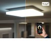 NODU SQ 24W, CCT, RGB, IP54 Stropní venkovní svítidlo, plast, bílá, difuzor plast opál, LED 24W, 2350lm, ovl smart telefon Tuya, WiFi, stmívání, nast teplota CCT teplá 3000K - denní 6000K, Ra80, RGB, 230V, IP54, 280x280x51mm náhled 2