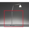 TOLOMEO TERRA Podlahový stojan s prodloužením pro stolní lampu, těleso hliník, povrch leštěný, h=1030mm, d=330mm náhled 1