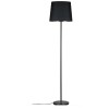 ENJA Stojací lampa, těleso kov a mramor, povrch černý, stínítko textil černá, 1x20W, E27, 230V, IP20, tř.2, rozměry d=360mm, h=1600mm, vypínač na kabelu. náhled 1