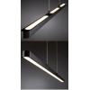 CONIUGA HL 37W Závěsné svítidlo, těleso hliník, povrch černá, dif plast opál, LED 37W, 3495lm, teplá 2700K , 230V, IP20, tř.2, rozměry 1000x25x35mm, vč závěs lanka l=1500mm, lze zkrátit, svítí nahoru/dolů. náhled 2