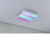 VELORA RAINBOW Stropní svítidlo, těledo kov, povrch bílá, difuzor plast opál, LED 31W, 2820lm, dálk ovadačem nast teplota CCT teplá 3000K - denní 6500K, stmív, RGB, 230V, IP20, rozměry 595x595x64mm. náhled 4