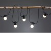 CONSUL chain 7x0,2W, IP44, l=6,8m Světelný párty řetěz venkovní, těleso plast černá, LED 7x0,2W, 7x25lm, teplá 3000K, 24V, IP44, tř.3. rozměry d=50mm, délka l=6,8m. náhled 5