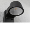 CAPEA Venkovní nástěnné svítidlo, PIR senzor pohybu, záběr 90°, dosah 2-8m, těleso hliník, povrch šedá, krycí plast čirý, LED 6W, 600lm, teplá 3000K, 230V, IP44, tř.1, rozměry 96x165x153mm, svítí dolů. náhled 4