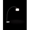 FREIEN Stojací lampa, těleso kov, povrch bílá mat, stínítko textil bílá, pro žárovku 1x40W, E27, 230V, IP20, rozměry d=400mm, h=1920mm, vč vypínače na tělese. náhled 1