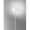 KROZING Stojací lampa, nastavitelný směr svícení, těleso kov, povrch bílá mat, krycí sklo čiré, LED 18W, 1400lm, teplá 3000K, 230V, IP20, rozměry d=250mm, h=1800mm, vč vypínače na tělese. náhled 3