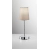 LIPS Stolní lampa, těleso kov, povrch chrom lesk, stínítiko textil béžová, pro žárovku 1x40W, E27, 230V, IP20, rozměry d=130mm, h=370mm. náhled 3