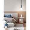 LUDEK HL 1x60W E27 Závěsný kabel s objímkou, těleso kov a keramika, povrch bílá lesk, pro žárovku 1x60W, E27, 230V, IP20, tř.1, rozměry d=80mm, h=160mm, černý PVC závěs kabel l=3000mm, lze zkr náhled 7