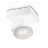 CLOCKWORK Stropní, bodové svítidlo, nastavitelný směr svícení, těleso kov, povrch bílá, LED1x5W, teplá 2700K, 1x280lm/cca 1x15W žár, Ra80, 230V, IP20, 90x110x110mm náhled 8