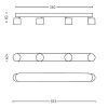 STAR Stropní, bodové svítidlo, nastavitelný směr sv, těleso kov, povrch bílá, chromové detaily, difuzor plast opál, LED 2x4,5W, 1000lm, nastav teplota teplá 2200K-2700K, 230V, IP20, tř.1, 85x70x24 náhled 11