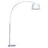 MEDIAN Stojací lampa, základna kov, povrch chrom, stínítko textil bílá, pro žárovku 1x40W, E27, 230V, IP20, tř.2, rozměry 1350x1600mm. náhled 1