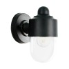 SERVE Nástěnné venkovní svítidlo, těleso plast černá, krycí plast čirý, pro žárovku 1x10W, E27, 230V, IP44, Ra80, tř.2. rozměry d=150mm, h=190mm. náhled 1