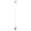 FIX závěsný kabel s objímkou TRANSPARENT Závěsný kabel s objímkou, těleso plast transparent, pro žárovku 1x60W, E27, 230V, IP20, tř.1. rozměry závěsný kabel transparentní h=800mm, lze zkrátit náhled 1