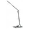 ARCTIUM 13W, CCT Stolní lampa, těleso kov stříbrná, difuzor plast opál, LED 13W, přepín. Teplota CCT teplá 2800K, denní 5000K, 890lm, dotyk stmívač, Ra80, 230V, IP20, tř.2, 135x430mm, vč. Bezdrátové nabíjení  náhled 1