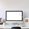 ARCTIUM 13W, CCT Stolní lampa, těleso kov stříbrná, difuzor plast opál, LED 13W, přepín. Teplota CCT teplá 2800K, denní 5000K, 890lm, dotyk stmívač, Ra80, 230V, IP20, tř.2, 135x430mm, vč. Bezdrátové nabíjení  náhled 5