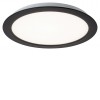 SHAUN Stropní svítidlo, těleso plast černá, difuzor plast opál, LED 5W/450lm, 12W/1035lm, 17W/1500lm, 24W/2300lm, neutrální 4000K, 230V, IP20, tř.2, rozměry dle typu.