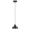 NAMERTO PENDANT 1x60W E27 VÝPRODEJ Závěsné svítidlo, základna kov, stínítko kov, povrch lak černá mat, pro žárovku 1x60W, E27, 230V, IP20, tř.1. rozměry d=180mm, vč. závěsného kabelu s textilním úpletem l=1150mm, lze zkráti náhled 2